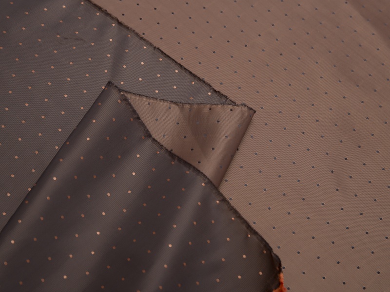 Polyester-viscose twill trykt foring stof