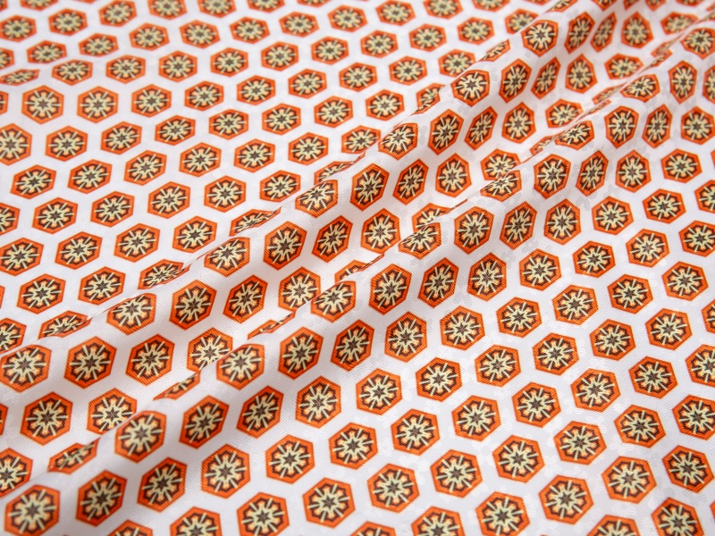 Polyester-viscose Jacquard trykt foring stof