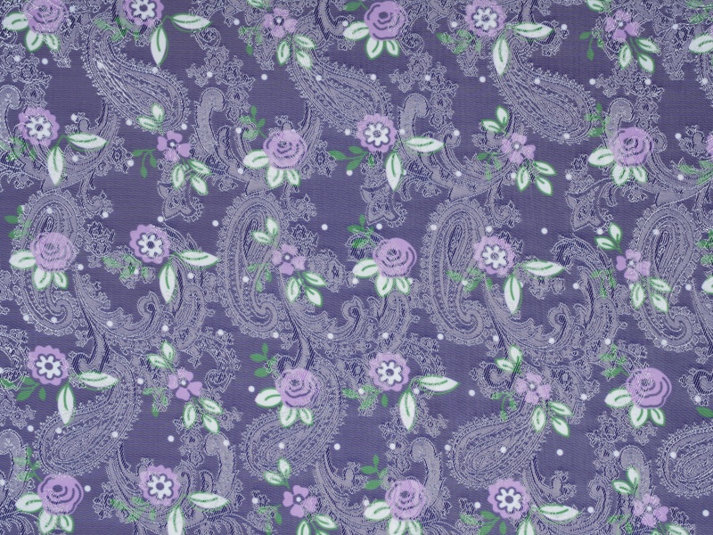 Polyester-viscose Jacquard trykt foring stof