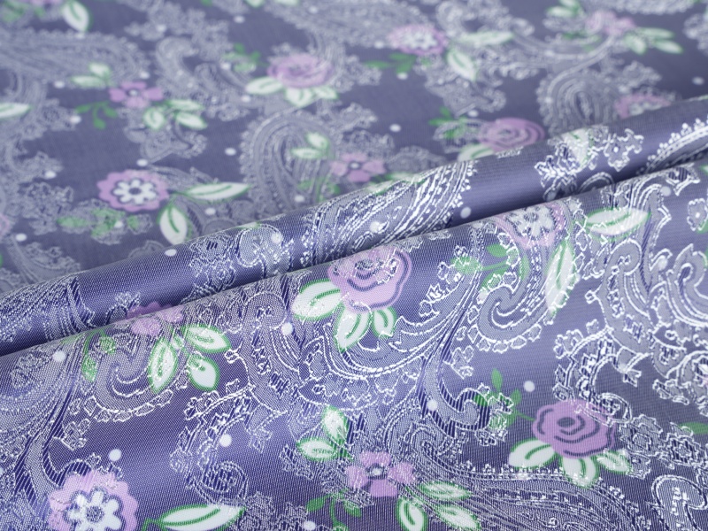 Polyester-viscose Jacquard trykt foring stof