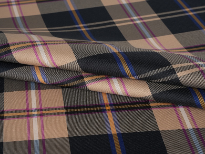 Polyester Yarn-farvet ærmet foring stof