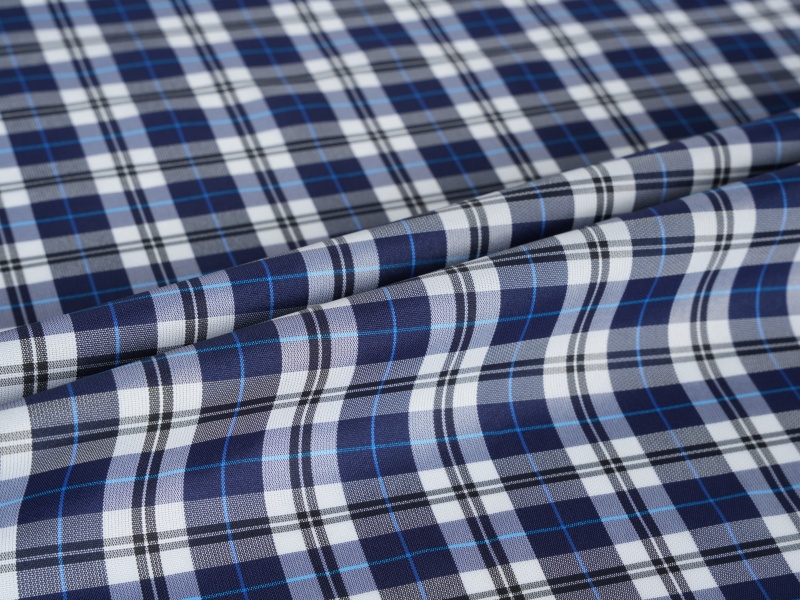 Polyester viskose garnfarvet ærme foring stof