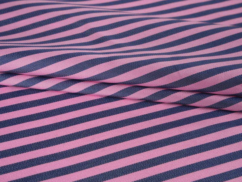 Polyester viskose garnfarvet ærme foring stof